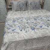 SUMMER PURE COTTON QUEEN SIZE FLAT BEDSHEET SET