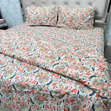 JAIPURI PRINTS PURE COTTON VINTAGE FLORAL COMFORTER SET – KING TO SUPER KING