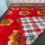 WINTER SINGLE KING SIZE REVERSIBLE QUILT COVER