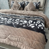 LUXURY 6 PCS SUPER KING QUILT SET PREMIUM QUALITY ( AUSTRALIA SIZE FITTED SHEET AND 2 CUSIONS )