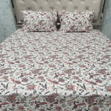 SUMMER PURE COTTON JAIPURI STYLE SUPER KING SIZE BEDSHEET SET