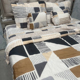 SUMMER GLACÉ COTTON QUEEN SIZE 6 PCS REVERSIBLE COMFORTER SET