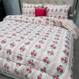 5- PIECE PREMIUM VELVET QUILT SET – SUPER KING SIZE LUXURY BEDDING