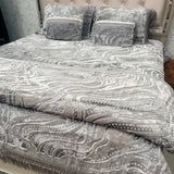 ROYAL LUXE EMBOSSED DESIGNER BLANKET SET- 6 PCS KING SIZE