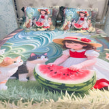 SUMMER BEAUTIFUL KING SIZE KIDS BEDSHEET