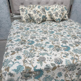 SUMMER QUILTED JAIPURI STYLE KING SIZE 5 PCS BEDSHEET SET