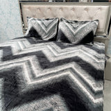 WINTER QUEEN SIZE 3 PCS FLAT BEDSHEET SET