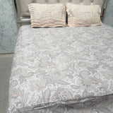 SUMMER QUEEN SIZE PURE COTTON FLAT BEDSHEET SET