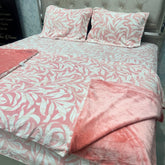 PREMIUM ENGLISH COLOUR KING SIZE 4 PCS DUVET COVER SET ( quilt cover set )