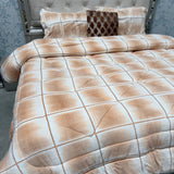 5- PIECE PREMIUM VELVET QUILT SET – SUPER KING SIZE LUXURY BEDDING