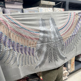 FANCY PURE PASHMINA STOLE WITH EMBROIDERY IN VERY LIGHT WEIGHT