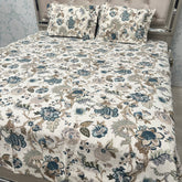 SUMMER PURE COTTON JAIPURI PRINT FLAT BEDSHEET SET