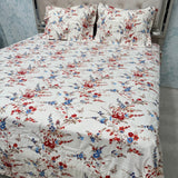 SUMMER PREMIUM QUALITY GLACÉ COTTON SUPER KING SIZE BEDSHEET SET