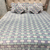 ANTI-SKID PURE CLEAR BEDSHEET SET 5 PCS KING SIZE BEDDING SET
