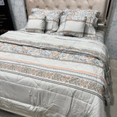 LUXURY JAIPURI 8-PIECE BAMBOO COTTON COMFORTER SET – SUPER KING SIZE