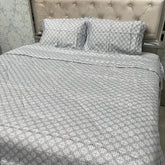 SUMMER PREMIUM QUALITY PURE COTTON 4 PCS SUPER KING SIZE COMFORTER SET