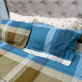 MONTE CARLO KING SIZE GLACÉ COTTON BEDSHEET WITH 4 PILLOW COVERS