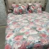 WINTER KING SIZE 3 PCS FLAT BEDSHEET SET