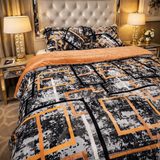 SUPER KING SIZE 6 PCS QUILT SET WITH SUPER KING SIZE BEDSHEET ( ANTI ALLERGIC, MICRO FIBRE SET)