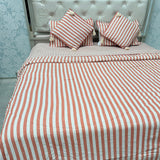 LUXURY REVERSIBLE COMFORTER SET WITH MATCHING PILLOW COVERS & CUSHIONS