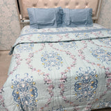PREMIUM PURE COTTON SUPER KING SIZE 4-PIECE COMFORTER & AC BEDDING SET – LUXURY YEAR-ROUND COMFORT