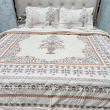 PREMIUM PURE COTTON SUPER KING SIZE 4-PIECE COMFORTER & AC BEDDING SET – LUXURY YEAR-ROUND COMFORT