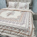 PREMIUM PURE COTTON SUPER KING SIZE 4-PIECE COMFORTER & AC BEDDING SET – LUXURY YEAR-ROUND COMFORT