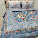 PREMIUM PURE COTTON SUPER KING SIZE 4-PIECE COMFORTER & AC BEDDING SET – LUXURY YEAR-ROUND COMFORT