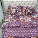 6 PIECE GLACÉ COTTON COMFORTER SET – DOUBLE TO QUEEN SIZE WITH 2 FILLED CUSHIONS