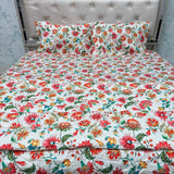 JAIPURI PRINTS PURE COTTON VINTAGE FLORAL COMFORTER SET – KING TO SUPER KING
