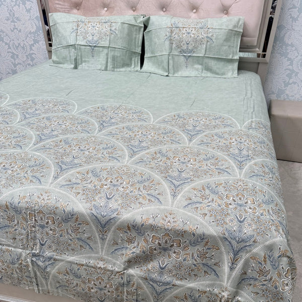 BRANDED PREMIUM PURE COTTON FLAT KING TO SUPER KING SIZE BEDSHEET SET