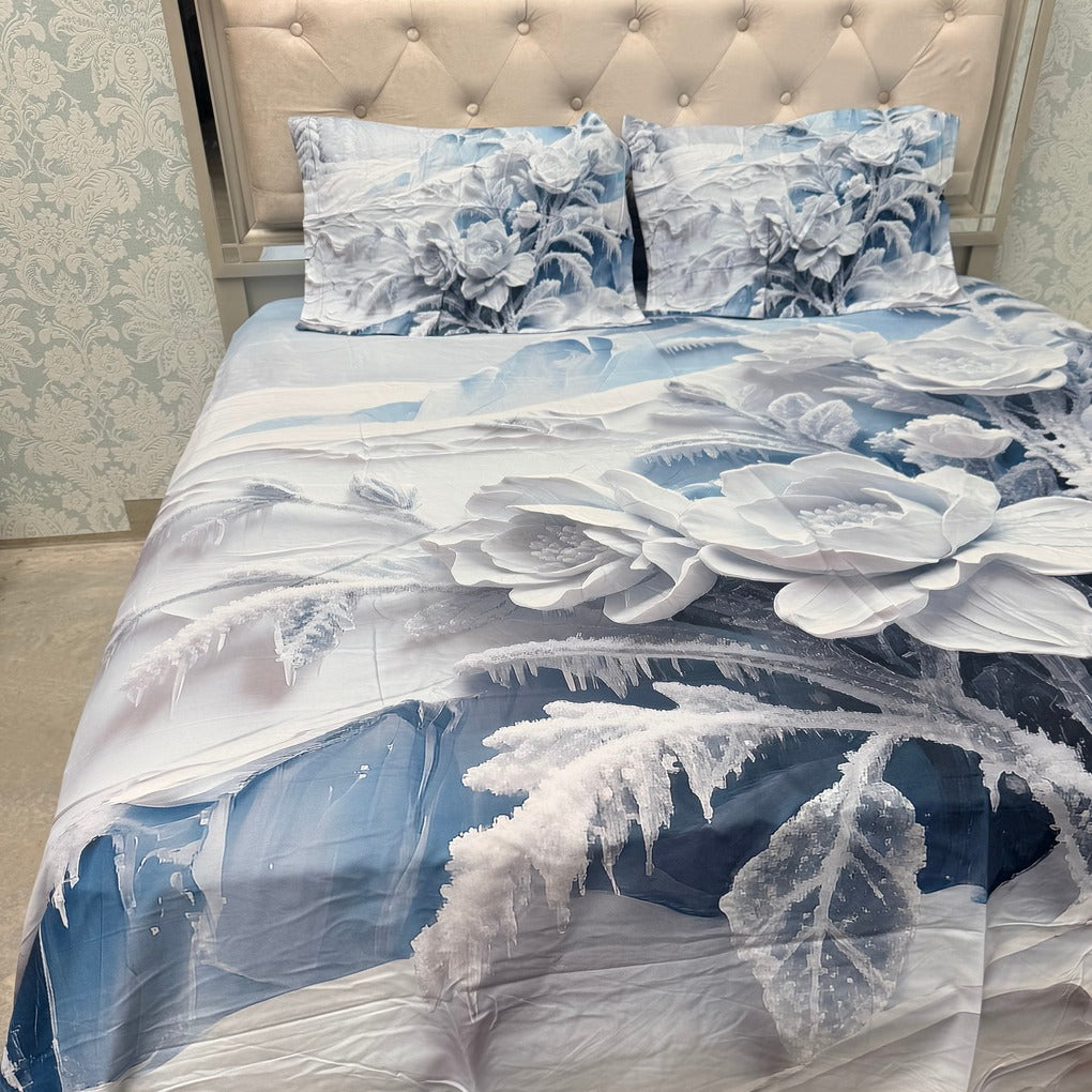 PREMIUM SOFT COTTON SUPER KING SIZE HEAVY BEDSHEET SET – 11D COLLECTION