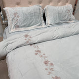 LUXURY HOTEL STYLE QUILT SET WITH EMBROIDERY SUPER KING SIZE BEDDING 👑✨