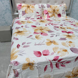 BRANDED PREMIUM PURE COTTON FLAT KING TO SUPER KING SIZE BEDSHEET SET