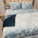 PREMIUM ENGLISH COLOUR KING SIZE 4 PCS DUVET COVER SET ( quilt cover set )