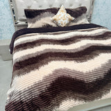 5- PIECE PREMIUM VELVET QUILT SET –  KING SIZE TO QUEEN SIZE LUXURY BEDDING