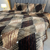 WINTER SUPER WARM WOOL 4 PCS QUILT SET WORH FLAT THICK BEDSHEET