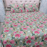 PREMIUM PURE COTTON  FLAT SUPER KING BEDSHEET SET