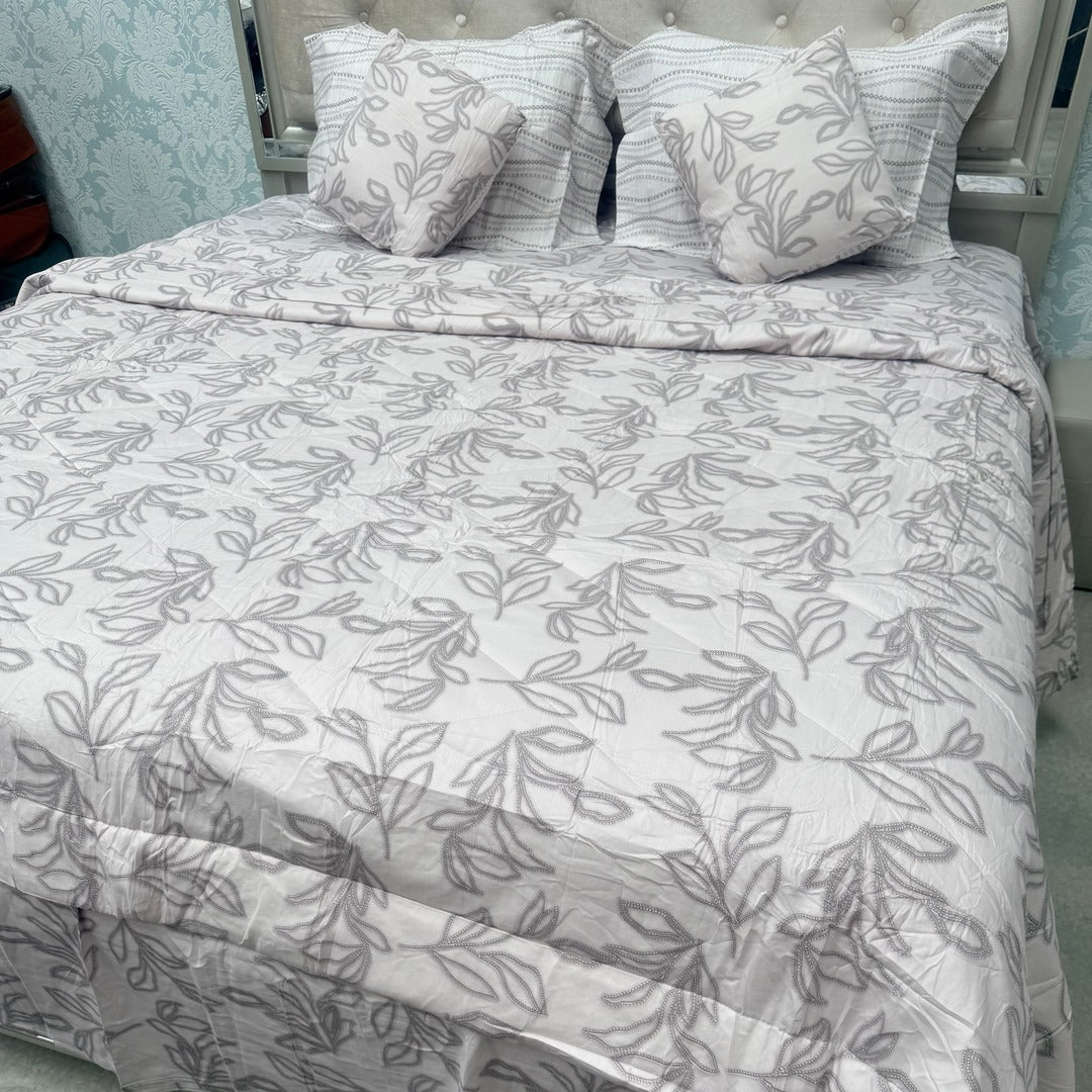 SUMMER PURE COTTON SUPER KING SIZE FULLY REVERSIBLE COMFORTER SET