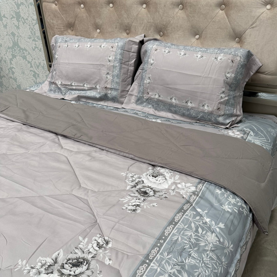 SUMMER DIGITAL PRINT 4 PCS KING SIZE COMFORTER SET