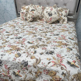 SUMMER QUILTED JAIPURI STYLE KING SIZE 5 PCS BEDSHEET SET