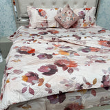 PREMIUM PURE COTTON SUPER KING SIZE 5 -PIECE COMFORTER & AC BEDDING SET – LUXURY YEAR-ROUND COMFORT