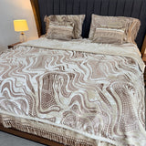 ROYAL LUXE EMBOSSED DESIGNER BLANKET SET- 6 PCS KING SIZE