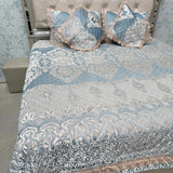 TURKISH STYLE DESIGNER VELVET BEDCOVER SET – ALL SEASON LUXURY ( QUEEN TO KING SIZE)