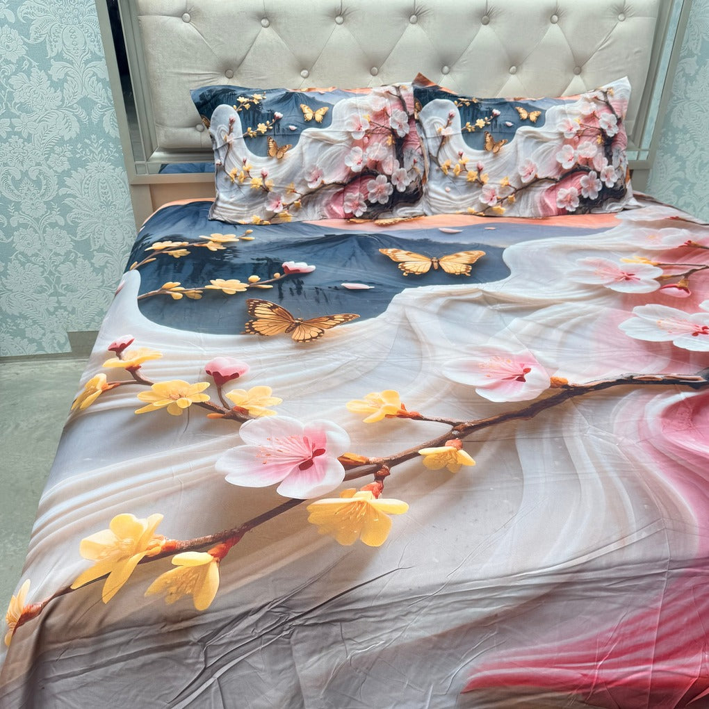 PREMIUM SOFT COTTON SUPER KING SIZE HEAVY BEDSHEET SET – 11D COLLECTION