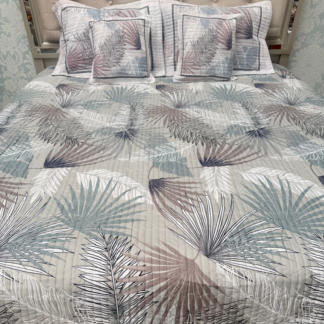DESINER QUILTED SUPER KING SIZE BEDCOVER IN 5 PCS FOR SUMMER