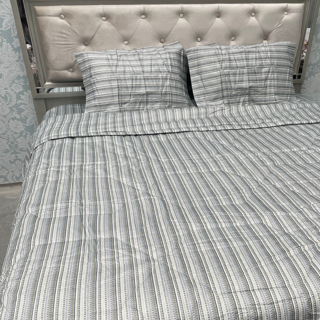 SUMMER PREMIUM QUALITY SUPER KING SIZE PURE COTTON 4 PCS COMFORTER SET
