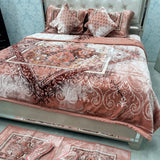 10-PIECE LUXURY QUEEN SIZE DESIGNER BLANKET SET – KING SIZE | FRINGED BEDDING SET WITH FLOOR MATS & MATCHING SLIPPERS