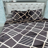 KING SIZE 4 PCS QUILT COVER SET (bedsheet fit  on super king size bed as well) MACHINE WASHABLE