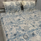 SUMMER QUEEN SIZE PURE COTTON BEDSHEET SET